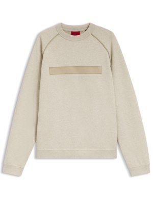 Sweatshirt mit gummierter Label-Stickerei