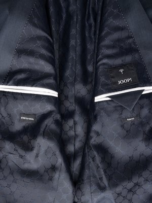 Einreihiges Sakko aus Schurwolle Wolle mit Stretchanteil, Slim Fit