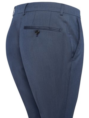 Anzughose aus Schurwolle mit Stretchanteil, Slim Fit