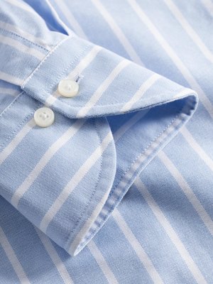 Oxfordhemd aus Baumwolle mit Streifen, Regular Fit