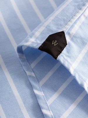 Oxfordhemd aus Baumwolle mit Streifen, Regular Fit