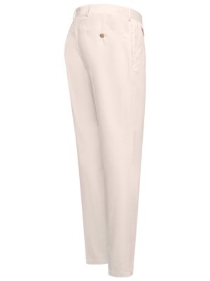 Feincordhose mit Bundfalte und Riegelverschluss, Shaped Fit