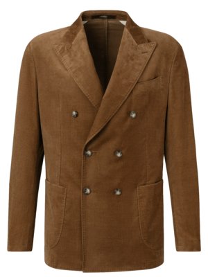 Zweireihiges Anzugsakko in Cord-Qualität, Shaped Fit