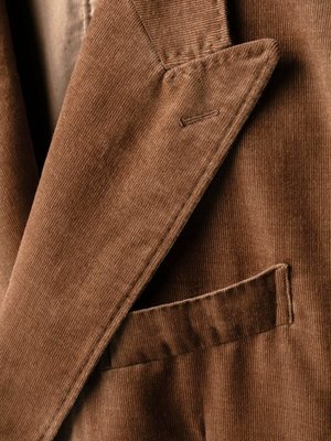Zweireihiges Anzugsakko in Cord-Qualität, Shaped Fit