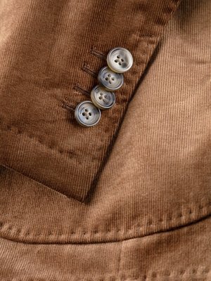 Zweireihiges Anzugsakko in Cord-Qualität, Shaped Fit