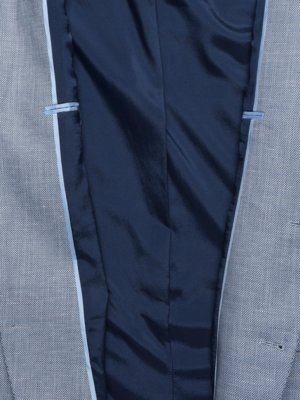 Sakko mit Leinenanteil und feiner Struktur, Regular Fit