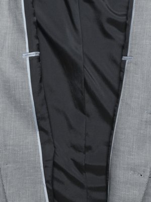 Sakko mit Leinenanteil und feiner Struktur, Regular Fit