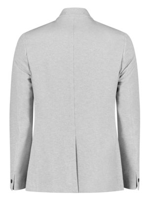 Casual Jersey-Sakko mit Stehkragen und Struktur, Slim Fit