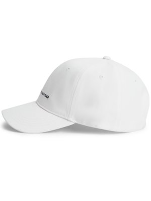 Cap aus Baumwolle mit Struktur und gesticktem Label-Schriftzug