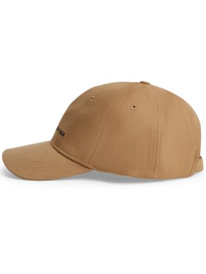 Cap aus Baumwolle mit Struktur und gesticktem Label-Schriftzug
