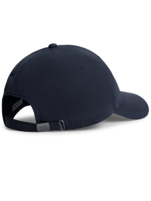 Cap aus Baumwolle mit Struktur und gesticktem Label-Schriftzug