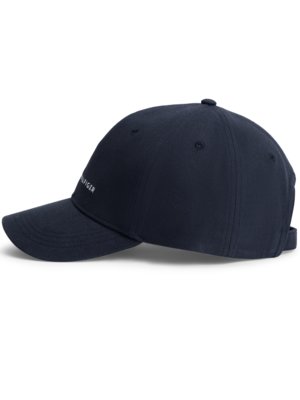 Cap aus Baumwolle mit Struktur und gesticktem Label-Schriftzug