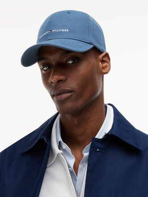 Cap aus Baumwolle mit Struktur und gesticktem Label-Schriftzug