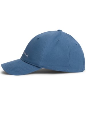 Cap aus Baumwolle mit Struktur und gesticktem Label-Schriftzug