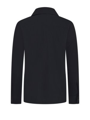 DFB Travel Collection Overshirt aus einem Wollmischgewebe mit Druckknöpfen