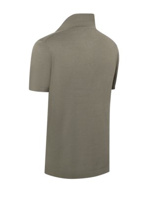 DFB Travel Collection Strick-Poloshirt mit Druckknopfleiste