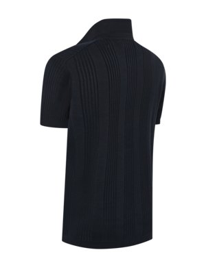 DFB Travel Collection Strickhemd aus Baumwolle