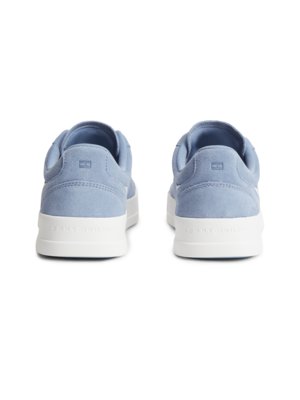 Sneaker aus Veloursleder mit Label-Schriftzug