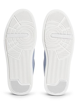 Sneaker aus Veloursleder mit Label-Schriftzug
