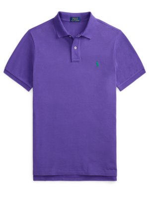 Piqué-Poloshirt mit Logo-Stickerei, Custom Slim Fit