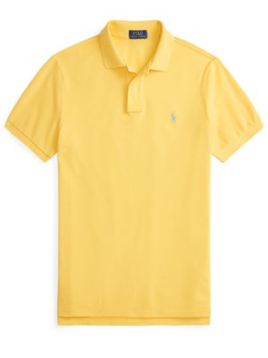 Piqué-Poloshirt mit Logo-Stickerei, Custom Slim Fit