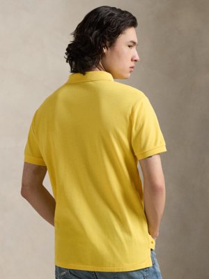 Piqué-Poloshirt mit Logo-Stickerei, Custom Slim Fit
