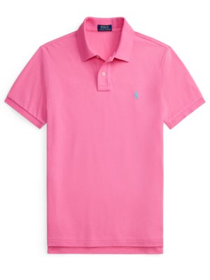 Piqué-Poloshirt mit Logo-Stickerei, Custom Slim Fit