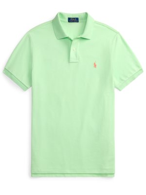 Piqué-Poloshirt mit Logo-Stickerei, Custom Slim Fit