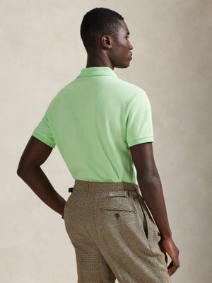Piqué-Poloshirt mit Logo-Stickerei, Custom Slim Fit
