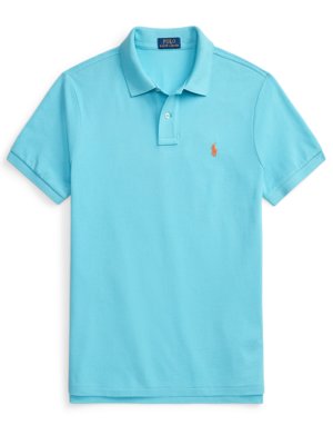 Piqué-Poloshirt mit Logo-Stickerei, Custom Slim Fit