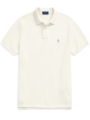 Piqué-Poloshirt mit Logo-Stickerei, Custom Slim Fit