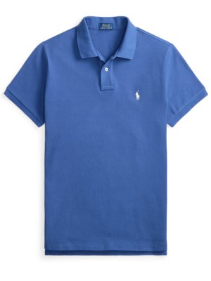 Piqué-Poloshirt mit Logo-Stickerei, Custom Slim Fit