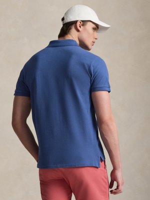 Piqué-Poloshirt mit Logo-Stickerei, Custom Slim Fit