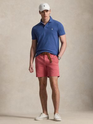 Piqué-Poloshirt mit Logo-Stickerei, Custom Slim Fit