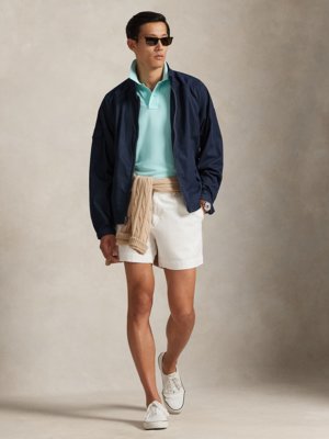 Piqué-Poloshirt aus Baumwolle mit Logo-Stickerei, Slim Fit