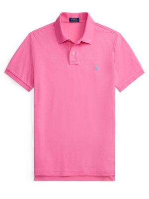 Piqué-Poloshirt aus Baumwolle mit Logo-Stickerei, Slim Fit
