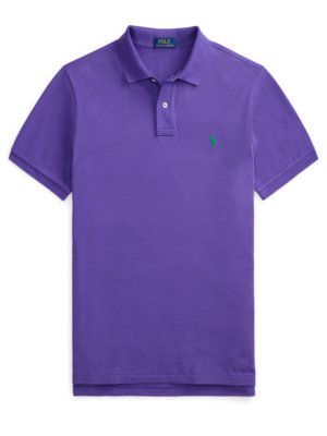 Piqué-Poloshirt aus Baumwolle mit Logo-Stickerei, Slim Fit