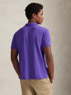 Piqué-Poloshirt aus Baumwolle mit Logo-Stickerei, Slim Fit