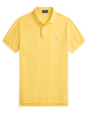 Piqué-Poloshirt aus Baumwolle mit Logo-Stickerei, Slim Fit