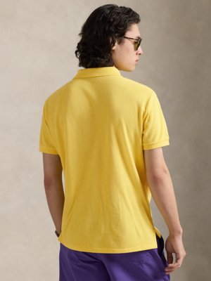 Piqué-Poloshirt aus Baumwolle mit Logo-Stickerei, Slim Fit