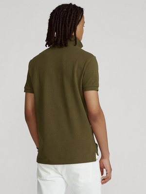 Piqué-Poloshirt aus Baumwolle mit Logo-Stickerei, Slim Fit
