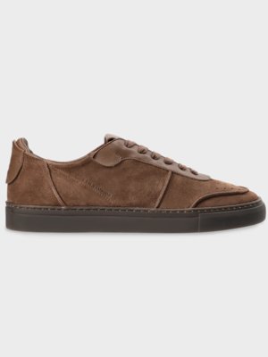 Sneaker im Retro-Look aus Velours- und Glattleder