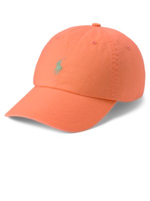 Cap aus Baumwoll-Twill mit Pony-Stickerei 