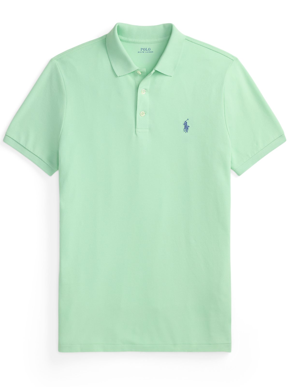 Polo Ralph Lauren Piqué-Poloshirt mit kleiner Pony-Stickerei, Custom Slim Fit in M