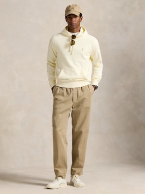 Hoodie in Washed-Optik mit Pony-Stickerei
