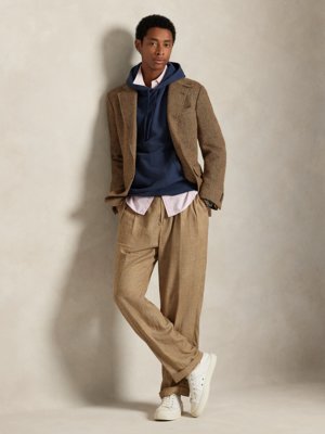 Hoodie in Washed-Optik mit Pony-Stickerei