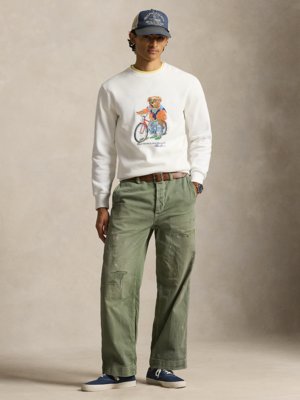 Softes Sweatshirt mit Bike Polo Bear-Print