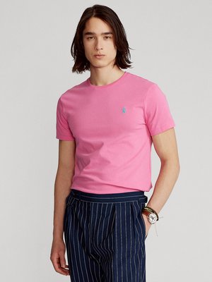 Leichtes T-Shirt mit Pony-Stickerei, Custon Slim Fit