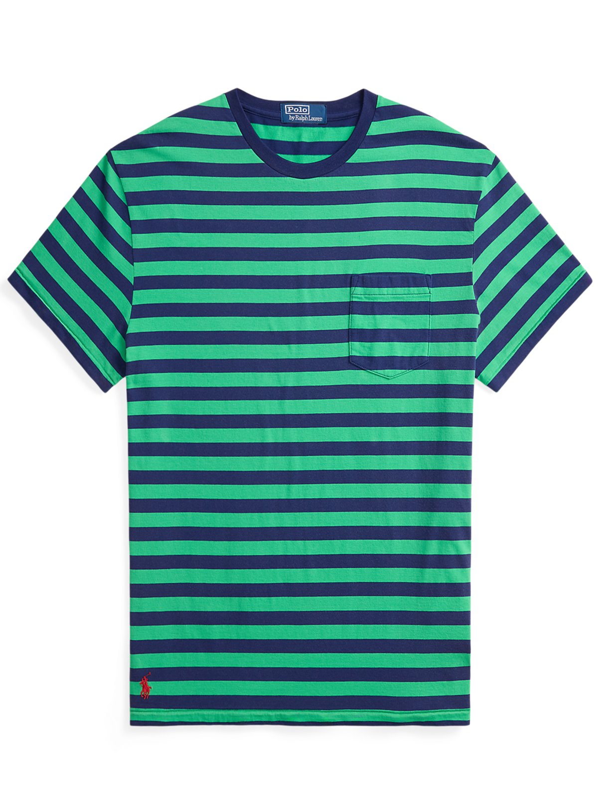 Polo Ralph Lauren Softes T-Shirt aus Baumwolle mit Ringelstreifen, Classic Fit in XL