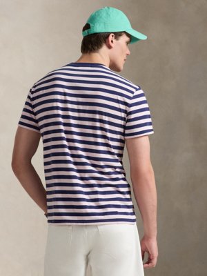 Softes T-Shirt aus Baumwolle mit Ringelstreifen, Classic Fit